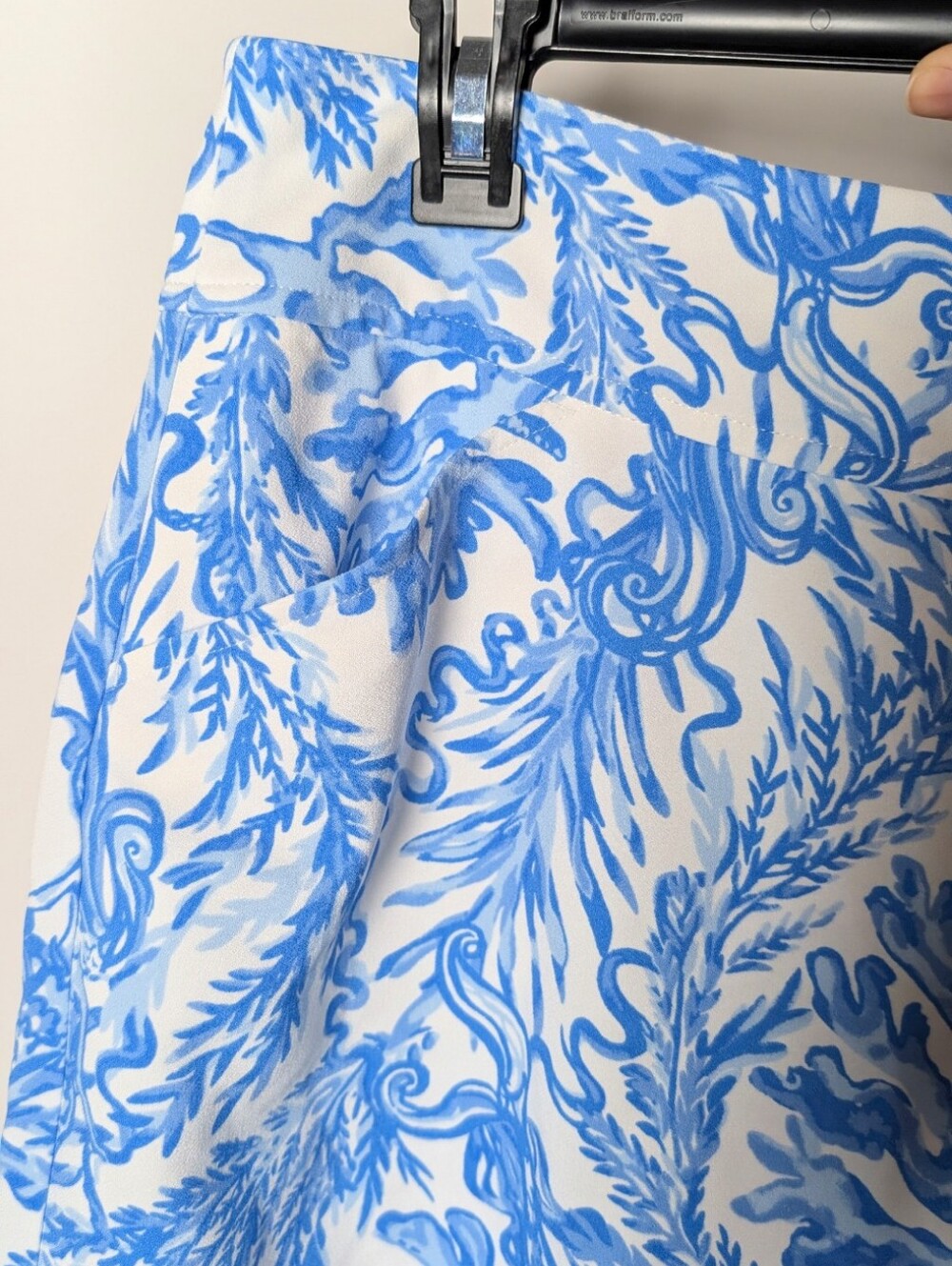 LILLY PULITZER JONAS HIGH WAISTED SKORT RESORT WHITE AQUA LOUNGE BLUE 6 - Picture 3 of 8